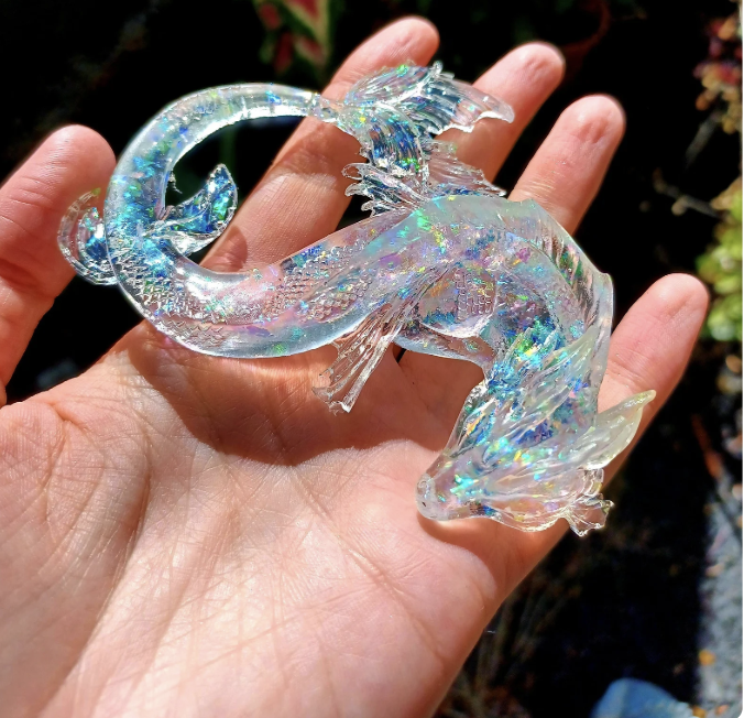 LittleEccentricities Bestseller: The Little Holo Aura Borealis Dragon