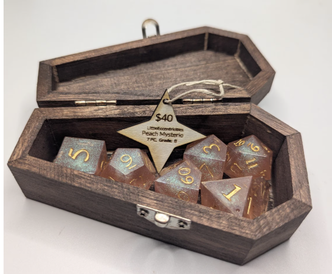 Peach Mysterio’s Moment to Shine: Dice Making / Comic Cons